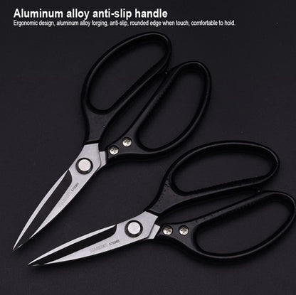 Edward Kitchen Scissors - Heavy Duty Stainless Steel Scissors for Meat, Cooking, Herbs - Dishwasher Safe (1, Black)