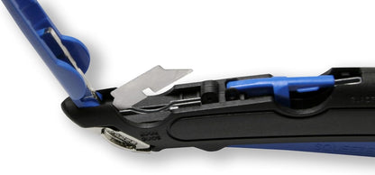 Garvey 091524 Safety Cutter with Holster, Black/Blue