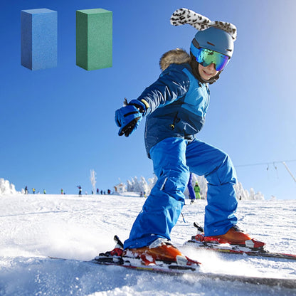 3 Pcs Gummy Rubber Abrasive Stone- Edge Grinding Rubber Block Stone- Soft Snowboard Gummy Stone- Snowboard Ski Stone for Removing Rust and Burrs (Blue 60 Grit, Green 120 Grit, Red 240 Grit)