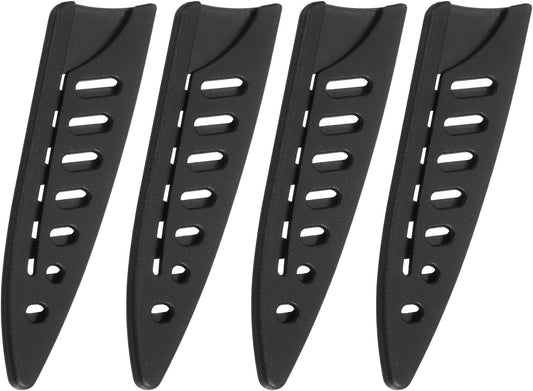 4Pcs Knife Cover Sleeves Blade Edge Guards for 3.5" Paring Knife Blade Edge Protector Cover Universal Knife Sheath for Kitchen, Black