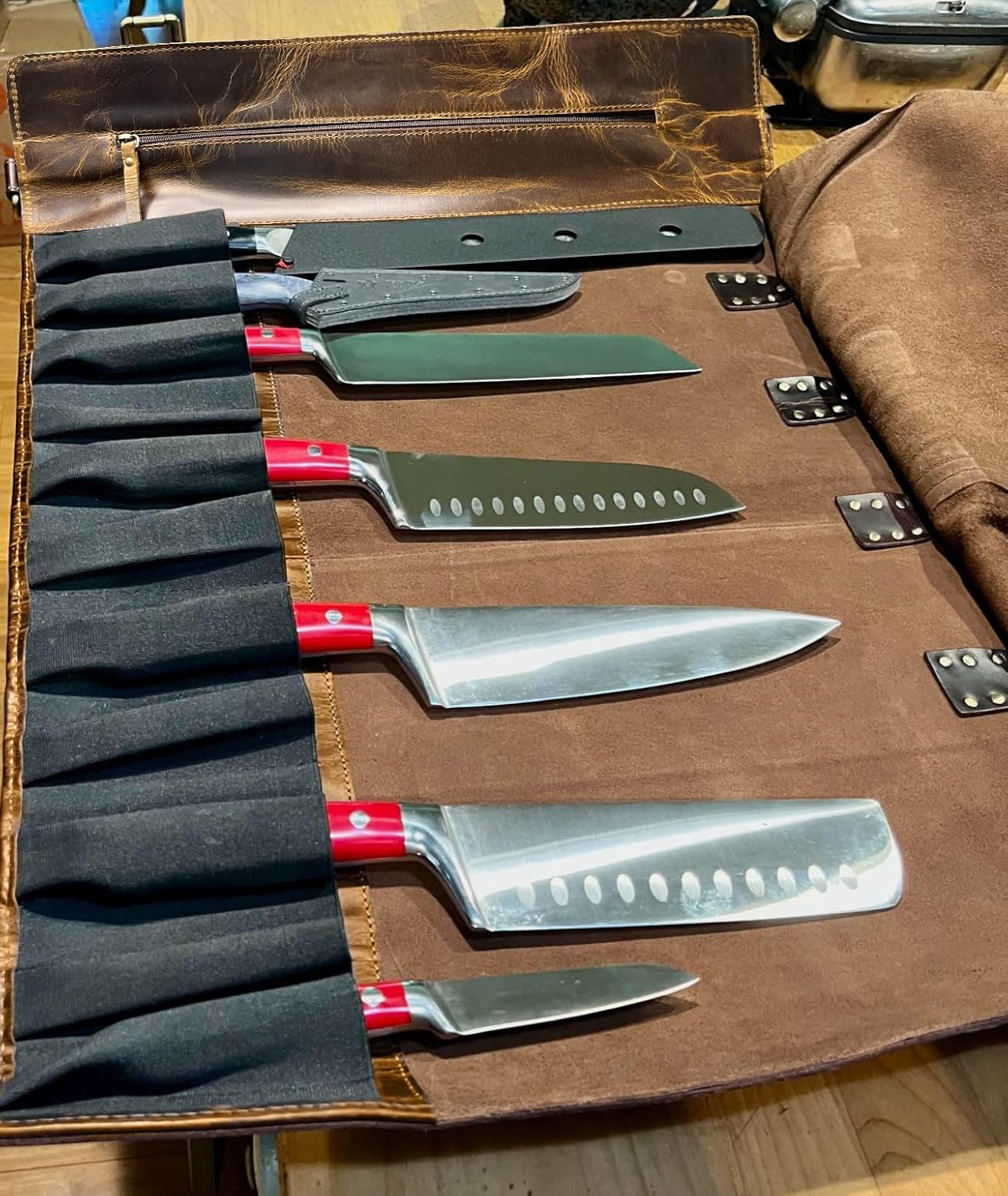 Genuine Leather Chef Knife Roll All Purpose Chef Roll