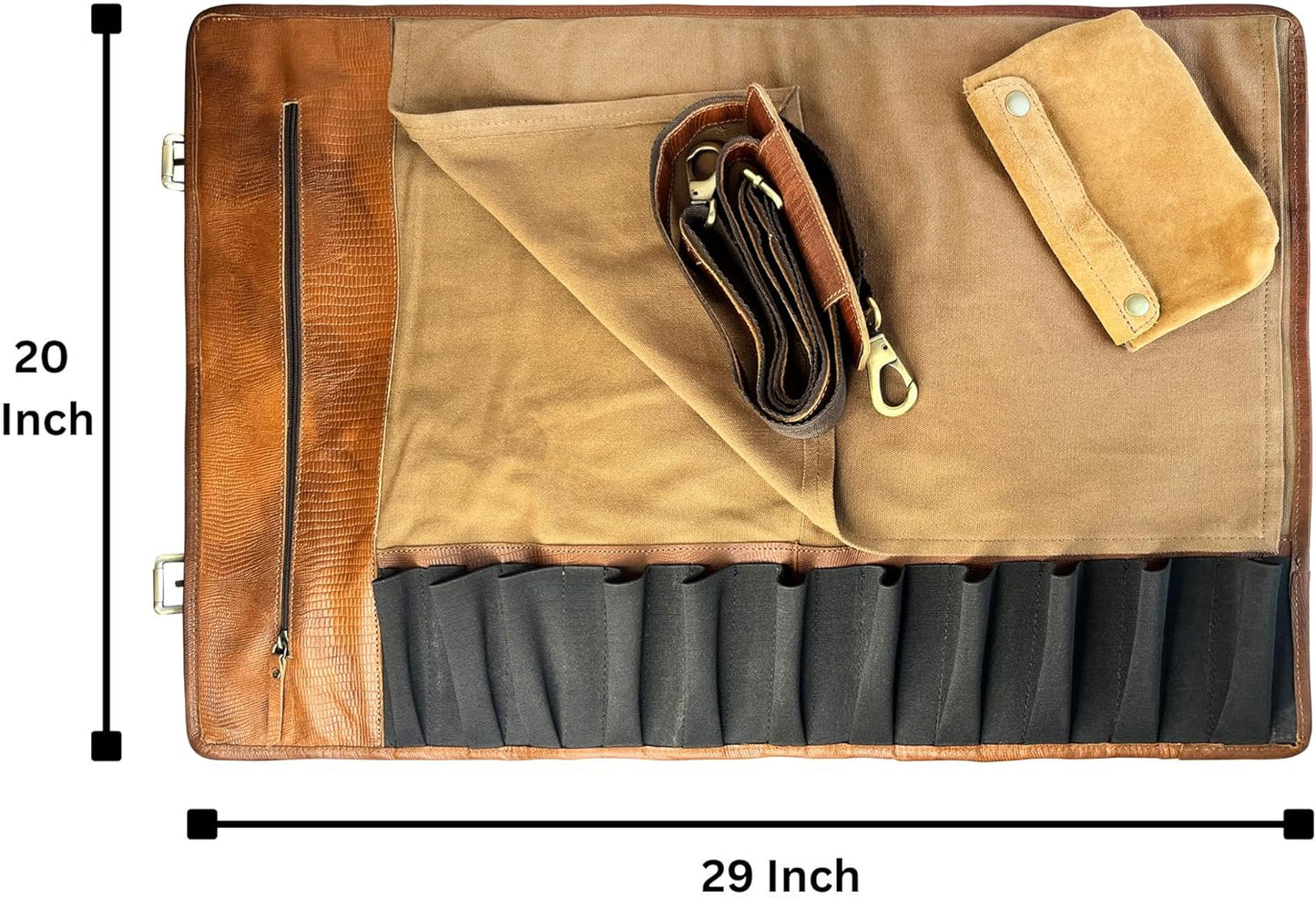 Genuine Leather Chef Knife Roll All Purpose Chef Roll