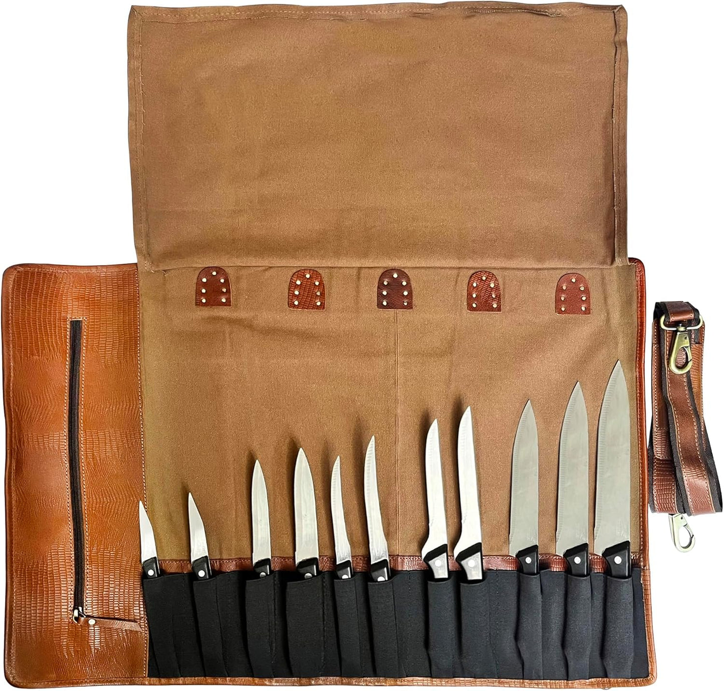 Genuine Leather Chef Knife Roll All Purpose Chef Roll