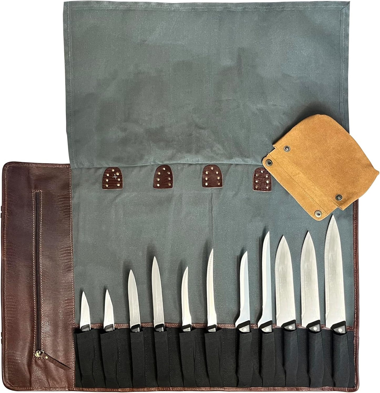 Genuine Leather Chef Knife Roll All Purpose Chef Roll