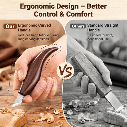 Tekchic Wood Carving Kit Deluxe-Whittling Knife, Wood Carving Knife Set