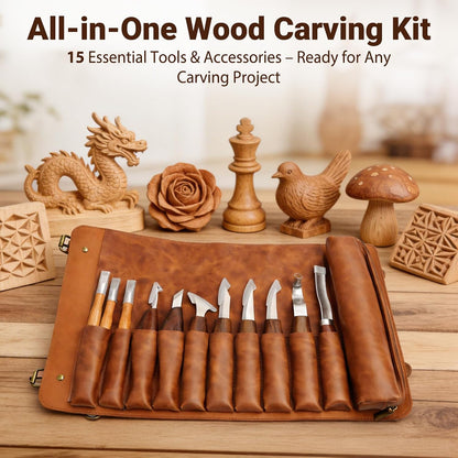 Tekchic Wood Carving Kit Deluxe-Whittling Knife, Wood Carving Knife Set