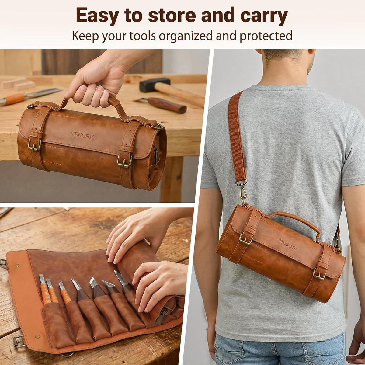 Tekchic Wood Carving Kit Deluxe-Whittling Knife, Wood Carving Knife Set