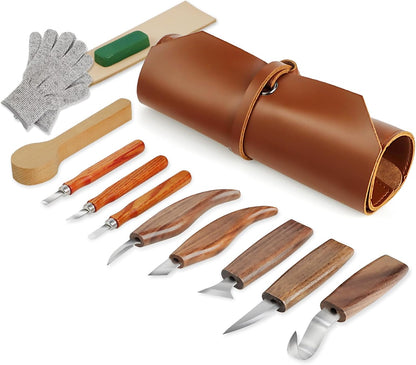 Tekchic Wood Carving Kit Deluxe-Whittling Knife, Wood Carving Knife Set