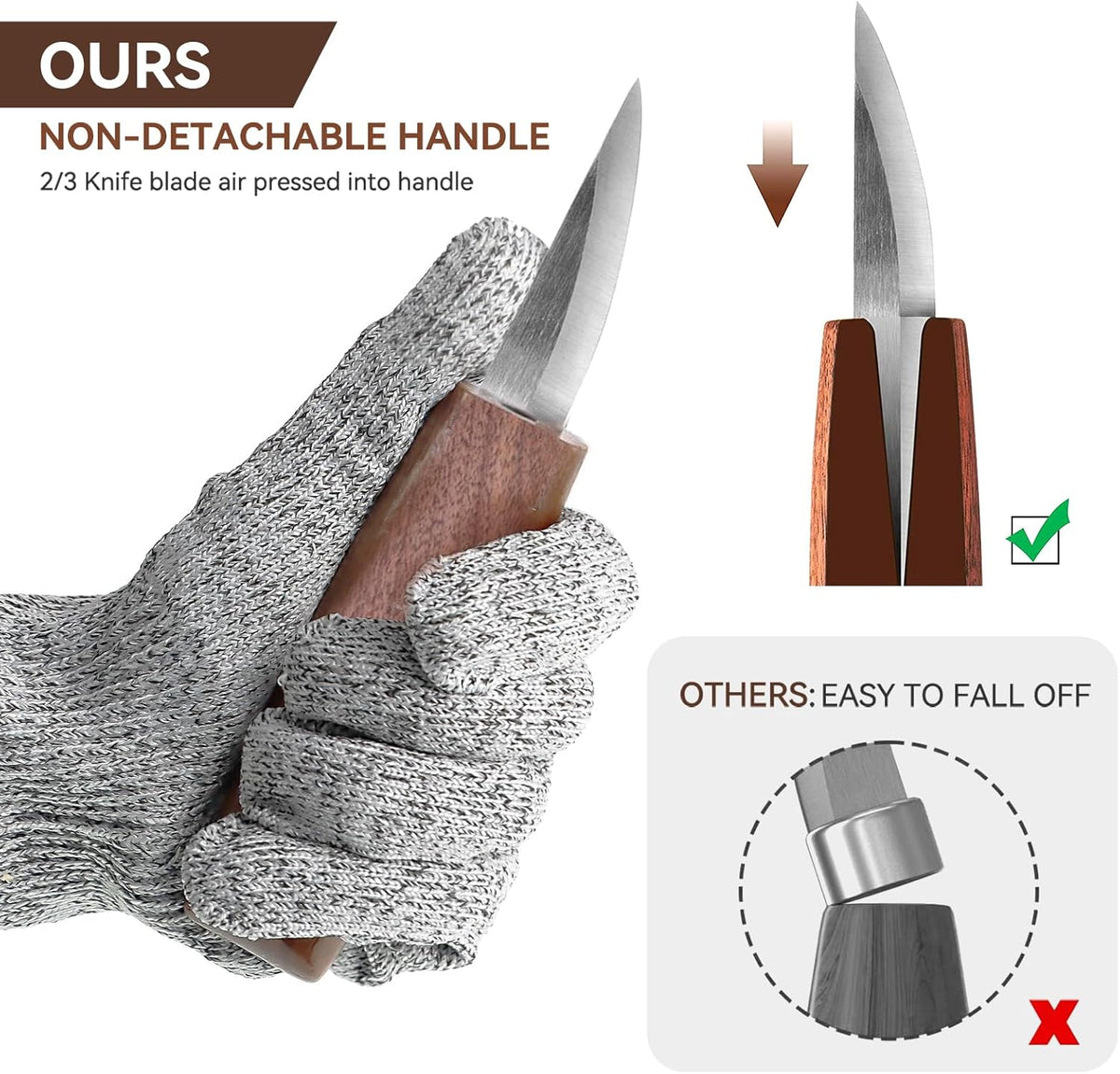 Tekchic Wood Carving Kit Deluxe-Whittling Knife, Wood Carving Knife Set