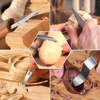 Tekchic Wood Carving Kit Deluxe-Whittling Knife, Wood Carving Knife Set