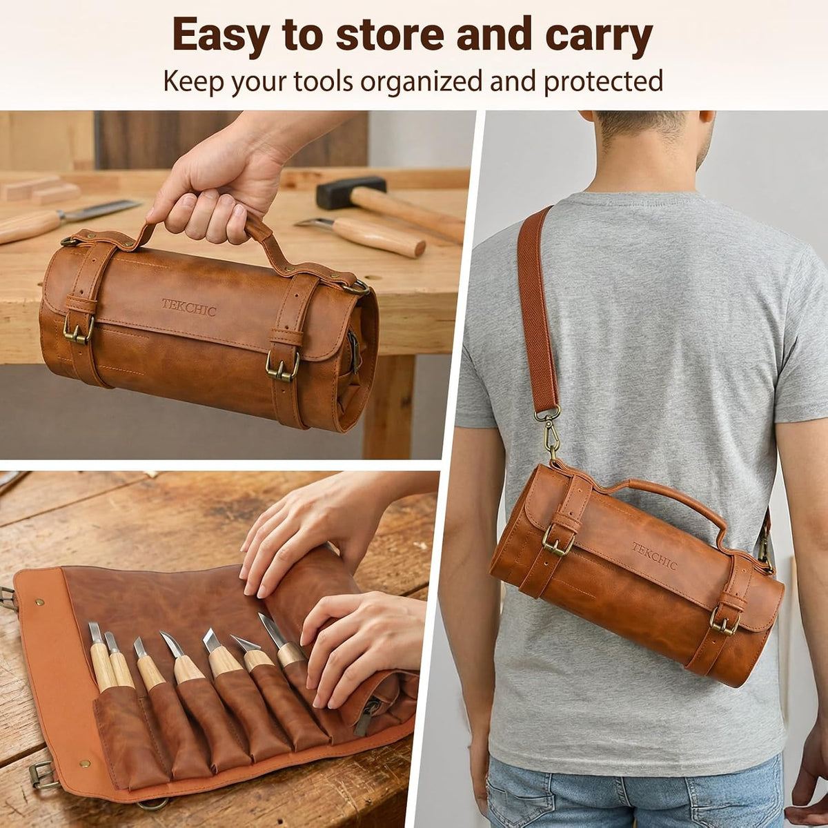 Tekchic Wood Carving Kit Deluxe-Whittling Knife, Wood Carving Knife Set