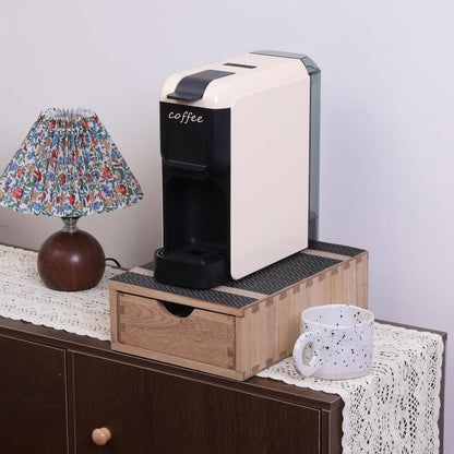 Drawer Organizer Coffee Pod Holder - Kitchen Cutlery Storage Accessories/ K-Cup Drawers with Detachable Wooden Partition - Coffee Capsules Organization Counter - Wood desktop Small Cabinets