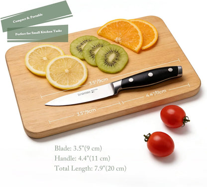3.5 Inch Paring Knife, Sharp Forged German Stainless Steel Kitchen Knife, Full Tang Small Fruit Knife with Ergonomic Handle, Premium Classic Series with Elegant Gift Box
