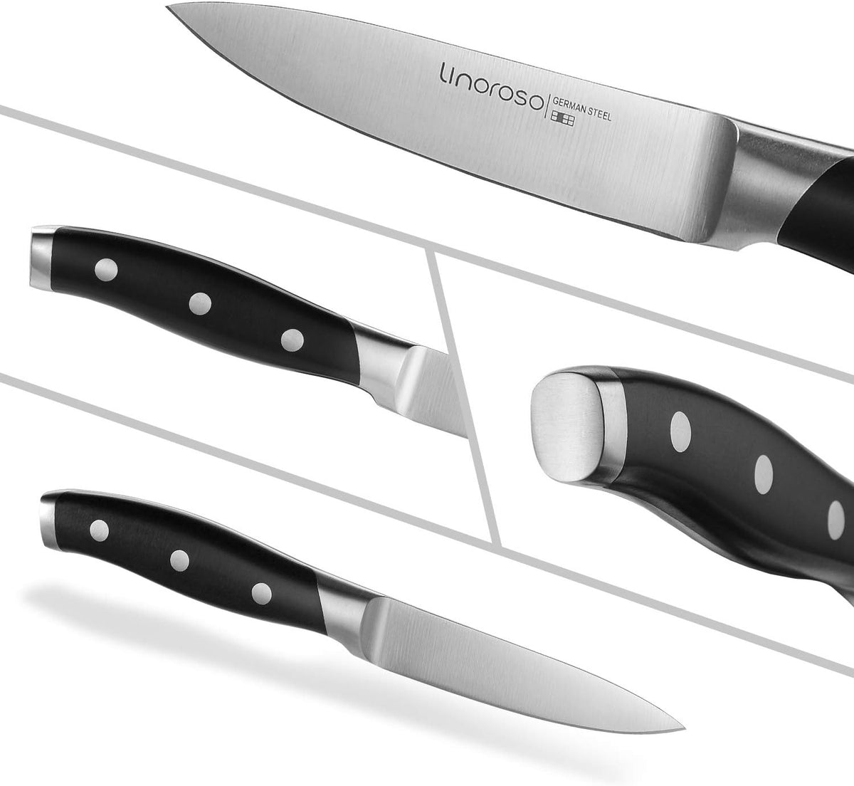3.5 Inch Paring Knife, Sharp Forged German Stainless Steel Kitchen Knife, Full Tang Small Fruit Knife with Ergonomic Handle, Premium Classic Series with Elegant Gift Box