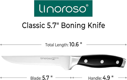 3.5 Inch Paring Knife, Sharp Forged German Stainless Steel Kitchen Knife, Full Tang Small Fruit Knife with Ergonomic Handle, Premium Classic Series with Elegant Gift Box