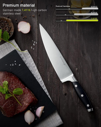 3.5 Inch Paring Knife, Sharp Forged German Stainless Steel Kitchen Knife, Full Tang Small Fruit Knife with Ergonomic Handle, Premium Classic Series with Elegant Gift Box