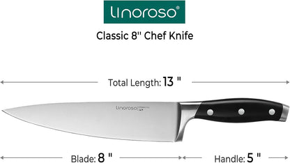 3.5 Inch Paring Knife, Sharp Forged German Stainless Steel Kitchen Knife, Full Tang Small Fruit Knife with Ergonomic Handle, Premium Classic Series with Elegant Gift Box