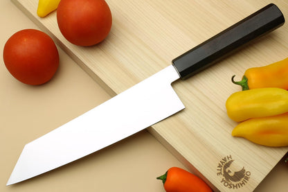 Yoshihiro AUS10 Ice Hardened Stainless Steel Kiritsuke Japanese Chef Knife Rosewood Handle (Blade Length 8.25'' (210mm))