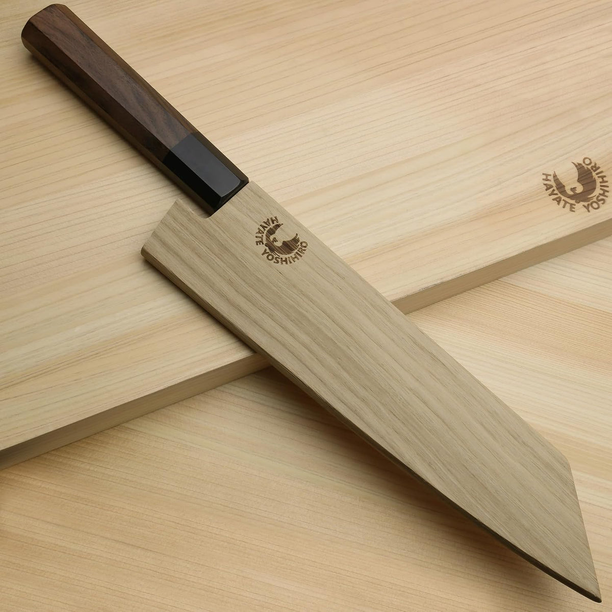 Yoshihiro AUS10 Ice Hardened Stainless Steel Kiritsuke Japanese Chef Knife Rosewood Handle (Blade Length 8.25'' (210mm))