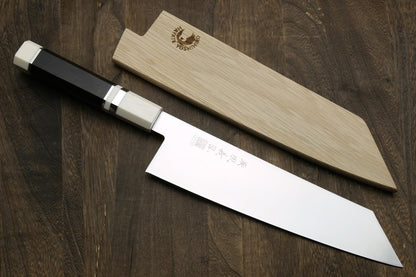 Yoshihiro AUS10 Ice Hardened Stainless Steel Kiritsuke Japanese Chef Knife Rosewood Handle (Blade Length 8.25'' (210mm))