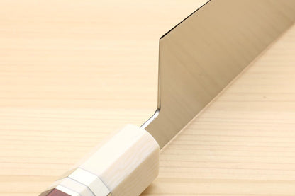 Yoshihiro AUS10 Ice Hardened Stainless Steel Kiritsuke Japanese Chef Knife Rosewood Handle (Blade Length 8.25'' (210mm))