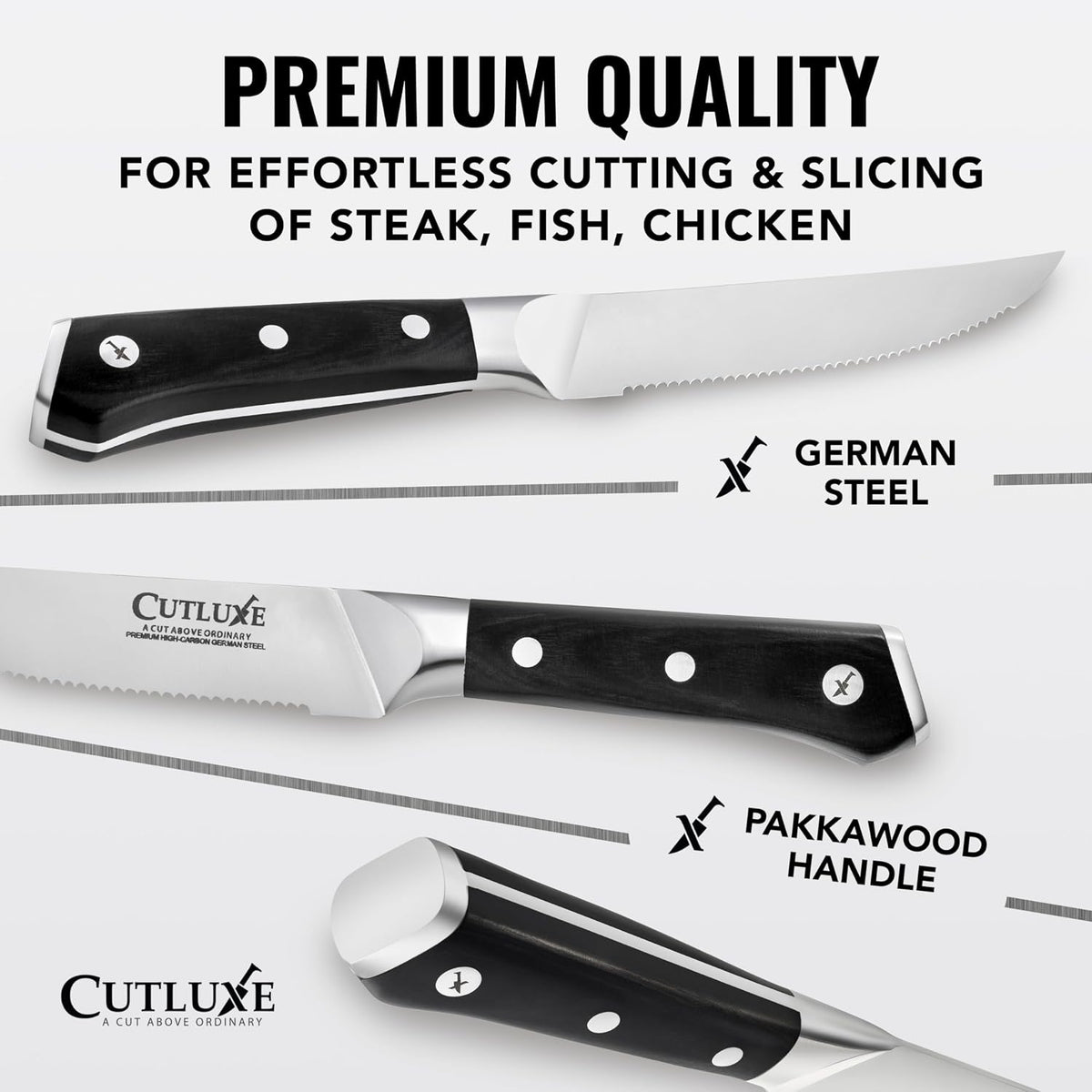 Santoku Knife, 5" Japanese Meat & Vegetable Knife for Chopping