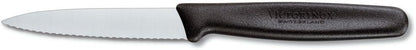 3.25 Inch Paring Knife with Straight Edge, Spear Point, Black