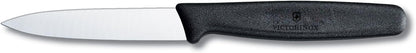 3.25 Inch Paring Knife with Straight Edge, Spear Point, Black