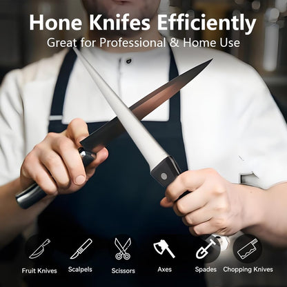 10.6 in Diamond Coated Carbon Steel Knife Sharpening Honing Rod | For kitchen and hunting knives. Diamond coated carbon steel rod for consistent, reliable sharpening and honing every time.