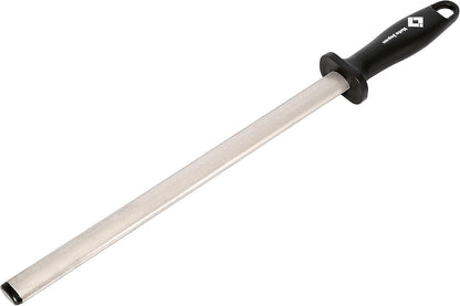 10.6 in Diamond Coated Carbon Steel Knife Sharpening Honing Rod | For kitchen and hunting knives. Diamond coated carbon steel rod for consistent, reliable sharpening and honing every time.
