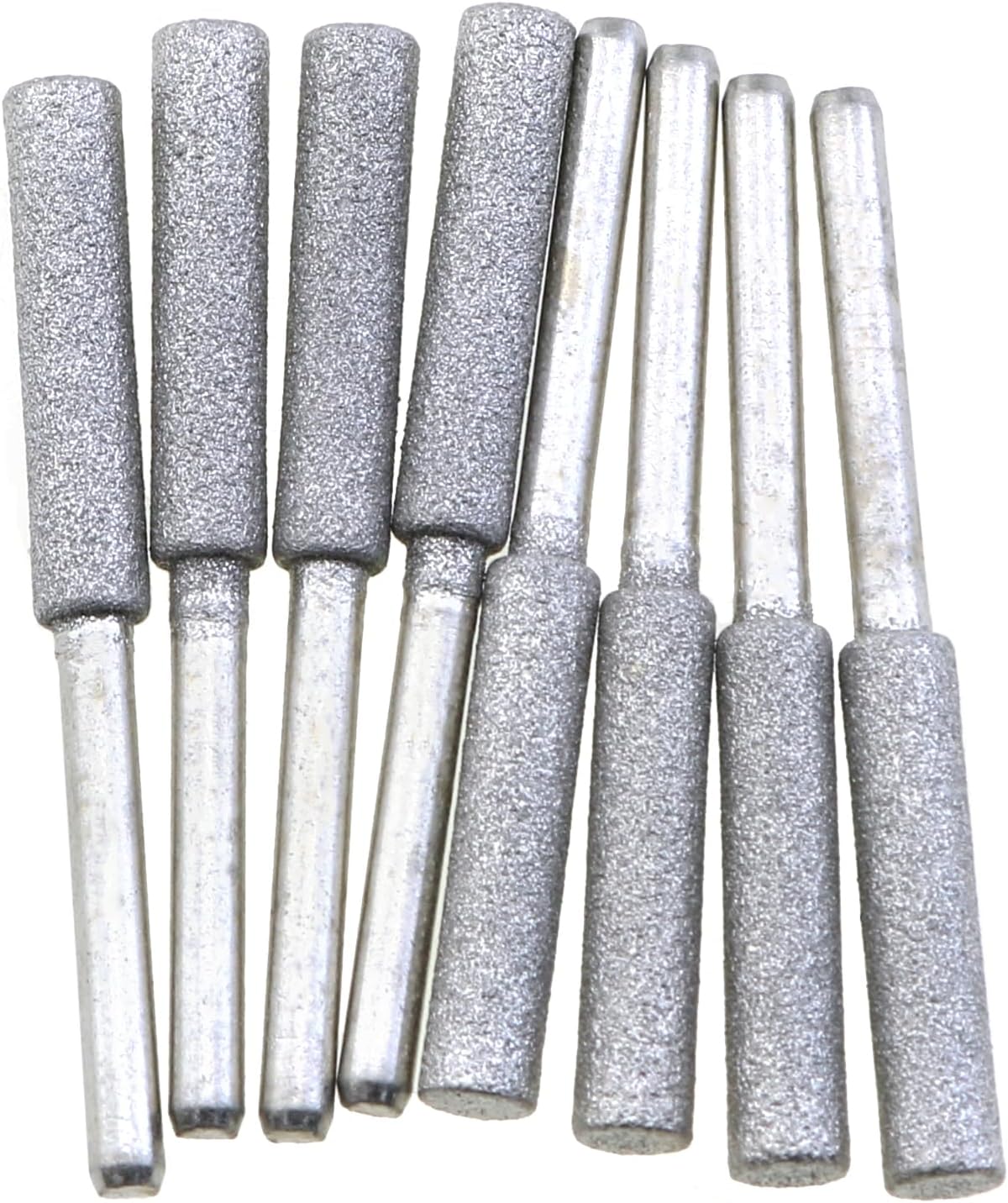 8-Piece Diamond Chainsaw Sharpener Set 3/16" Titanium Coated Sharpening Stones High Hardness Diamond Grinding Wheels for Electric Chainsaw Sharpener (3/16"/4.8mm)