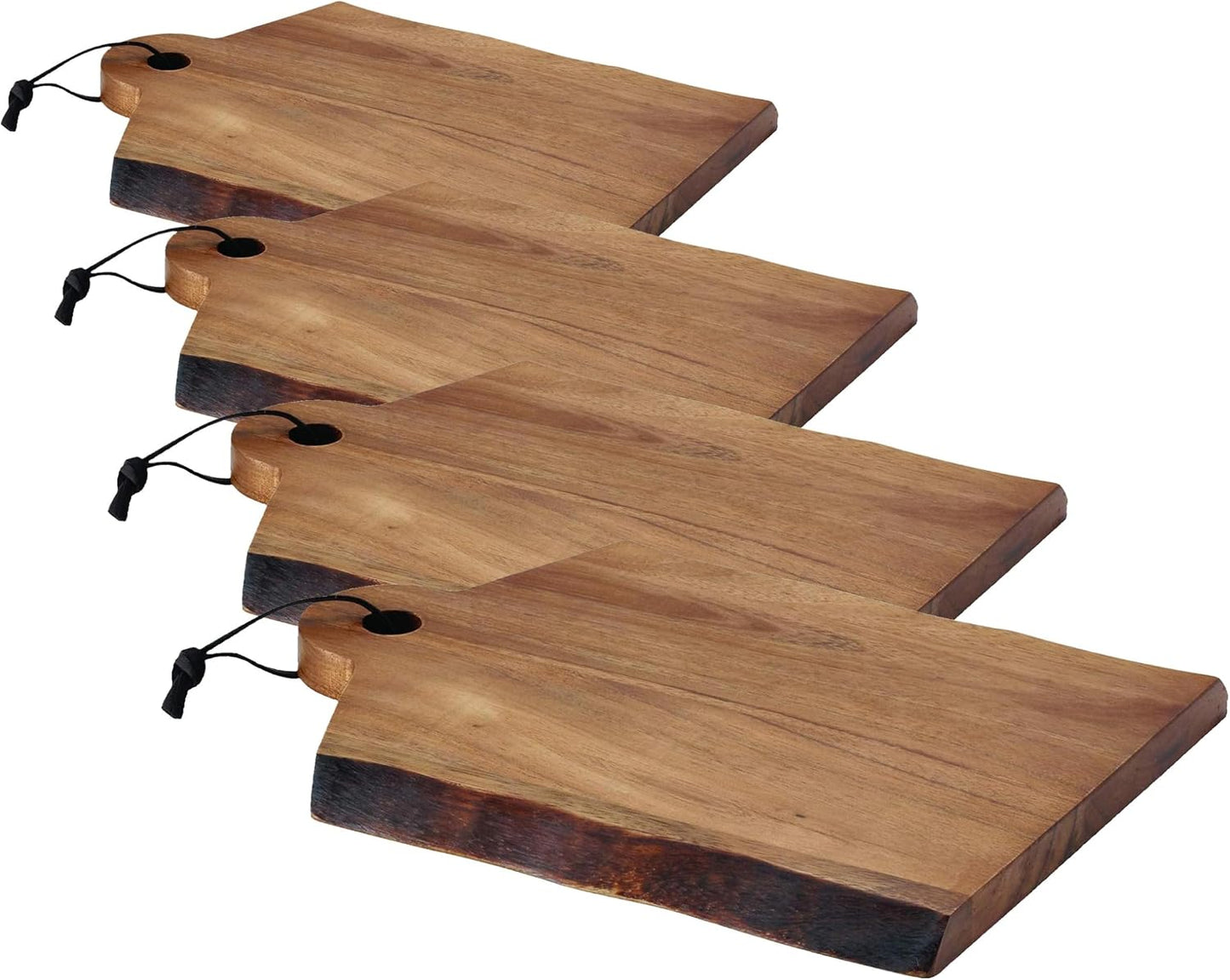 Rachael Ray Pantryware Wood Cutting Board With Handle/ Wood Serving Board With Handle - 14 Inch x 11 Inch, Brown
