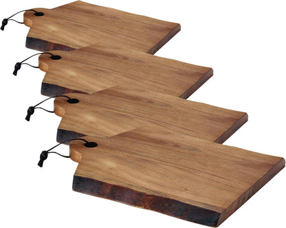 Rachael Ray Pantryware Wood Cutting Board With Handle/ Wood Serving Board With Handle - 14 Inch x 11 Inch, Brown