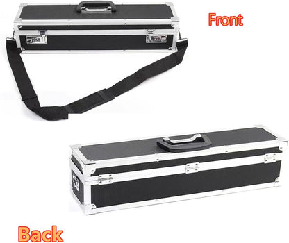 Chef’s Knife Case Aluminum Hard Case with Dual Combination Locks Cultery Carrier Portable Knife Organizer Block Holders Protectors With 8 Slots Can Hold Home Kitchen Knife Tools Up To 17.5”