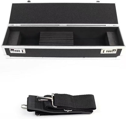 Chef’s Knife Case Aluminum Hard Case with Dual Combination Locks Cultery Carrier Portable Knife Organizer Block Holders Protectors With 8 Slots Can Hold Home Kitchen Knife Tools Up To 17.5”