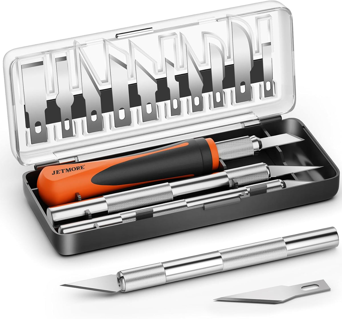 16 Pcs Exacto Knife, Craft Knives with 13 SK5 Steel Blades for Art