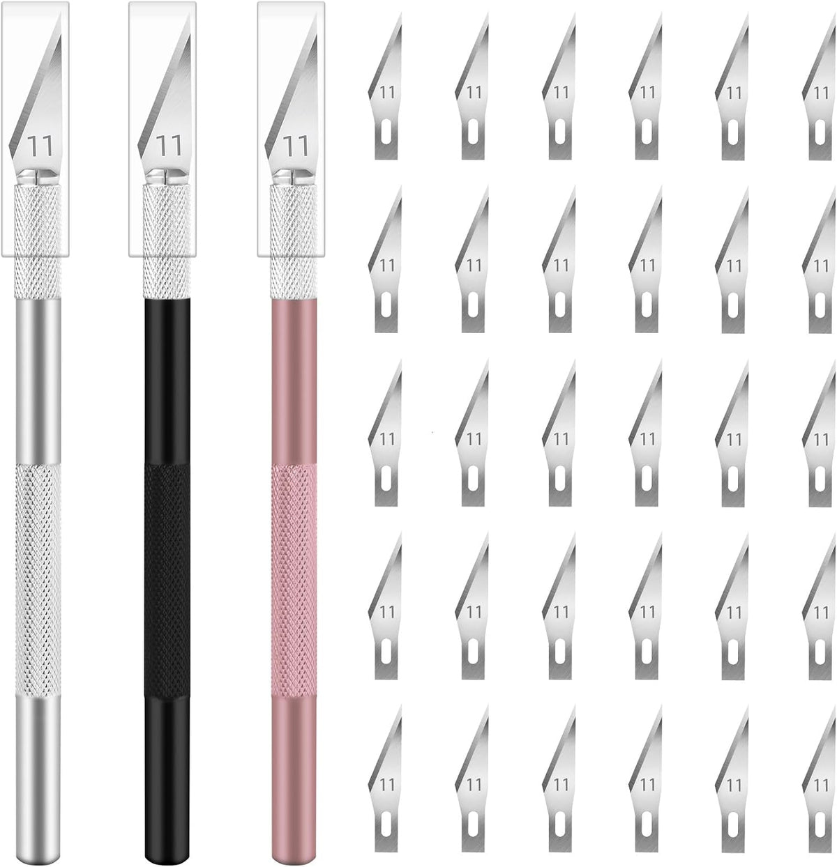 16 Pcs Exacto Knife, Craft Knives with 13 SK5 Steel Blades for Art
