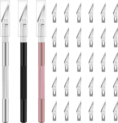 16 Pcs Exacto Knife, Craft Knives with 13 SK5 Steel Blades for Art