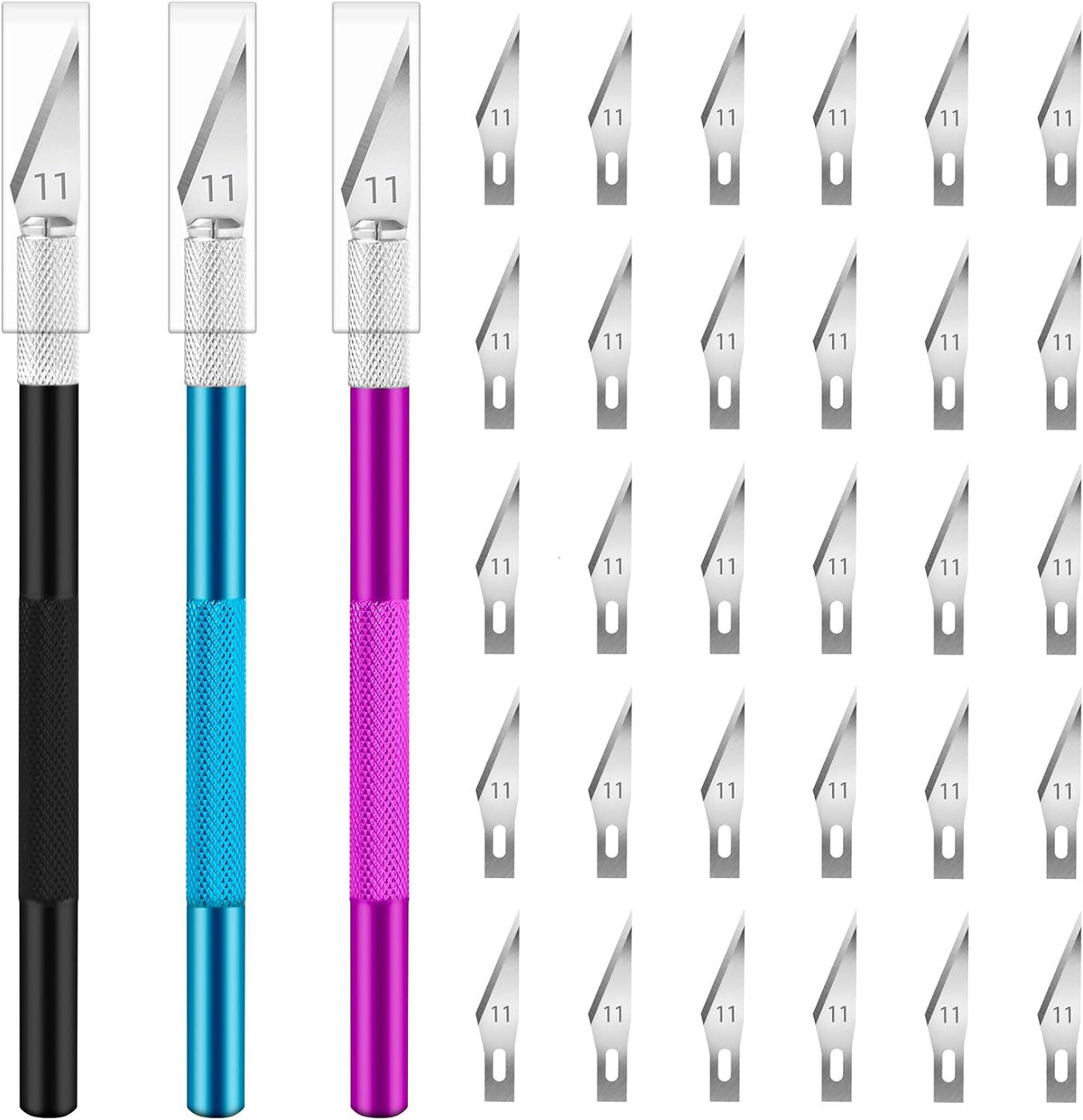 16 Pcs Exacto Knife, Craft Knives with 13 SK5 Steel Blades for Art