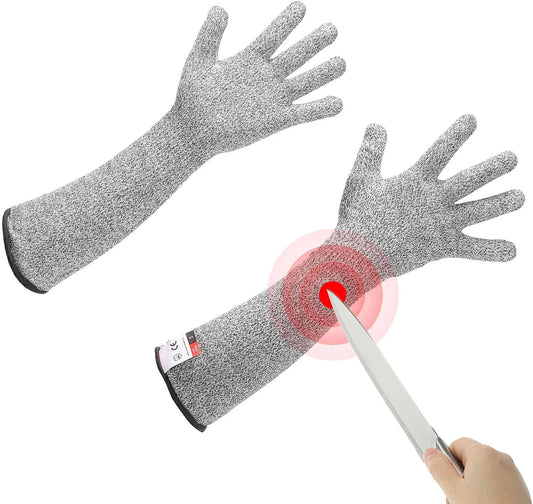 Cut Resistant Sleeves with Glove, Arm Protection Sleeve Farmer Gardening Sleeves for Welding, Farming