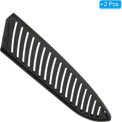 PP Safety Knife Cover Sleeves for 7" Santoku Knife, 2 Pack Knives Edge Guard Blade Protector Universal Knife Sheath for Kitchen Chef Knife, Black