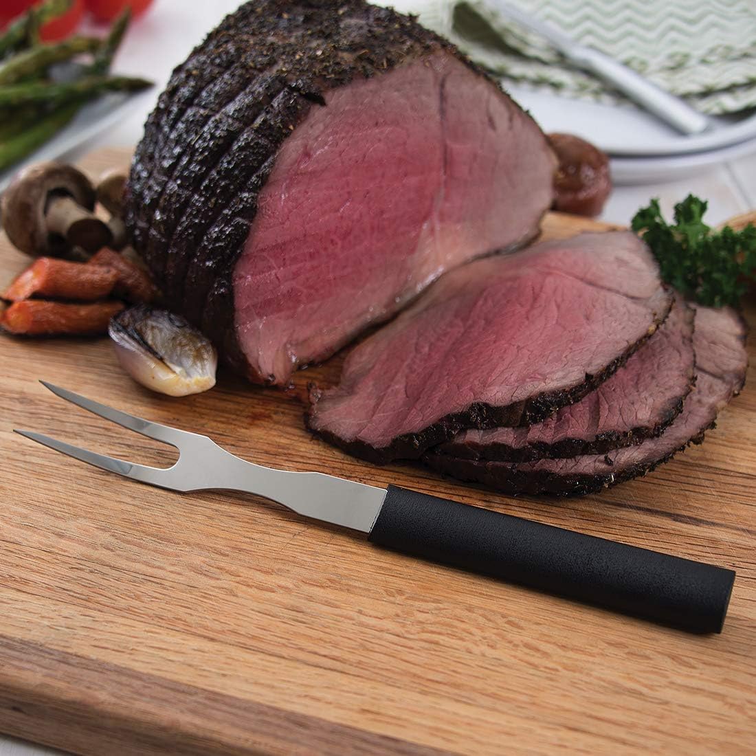 Carving Gift Set (S13), Silver Handle | 2-Piece Carving Set , Stainless Steel Blade, Silver Cast Aluminum Handle