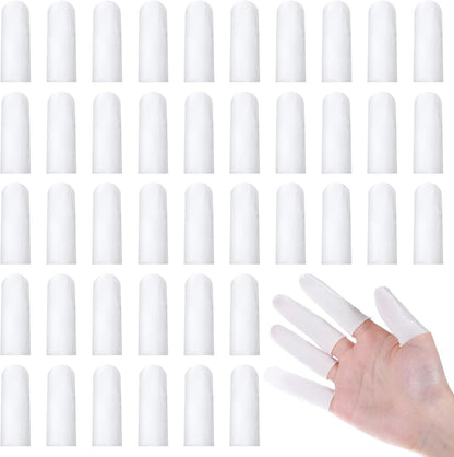 Cotton Finger Cots 200 Pcs – Breathable & Reusable Protectors | Comfortable cloth sleeves for fingertip & toe protection. Ideal for cuts, burns, wound care, crafts. Thumb guards, reusable