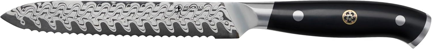 Compass Damascus 5-inch Serrated Utility Knife
