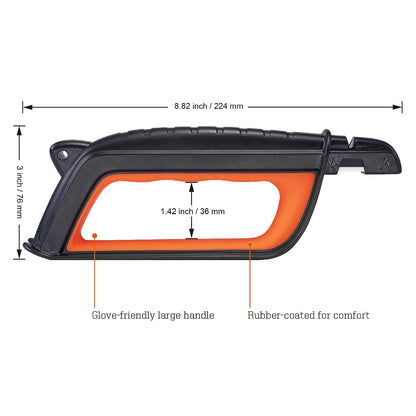 103N All-in-1 Knife Garden Tool Multi-Sharpener for Lawn Mower Blade, Axe, Hatchet, Machete, Pruner, Hedge Shears, Scissors Gifts for Men | Lawn Mower Blade, Axe, Hatchet, Machete, Pruner, Hedge Shears, Scissors, Gardening Sharpening Tool Gifts for Men