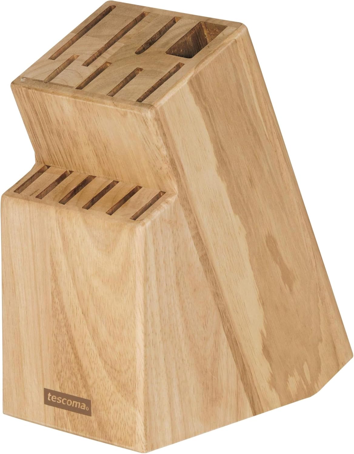 universal wooden knife block without knives (5 Knives and Scissors/Sharpening Steel)