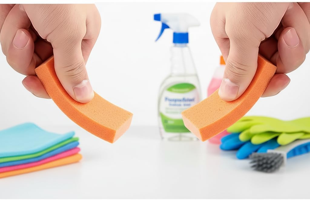 2Pcs Advanced Rust and Stain Remover Erasers, Cleaning Miracle Bathrooms and Kitchens