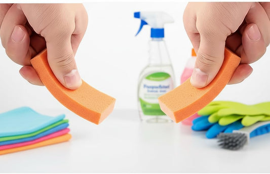 2Pcs Advanced Rust and Stain Remover Erasers, Cleaning Miracle Bathrooms and Kitchens