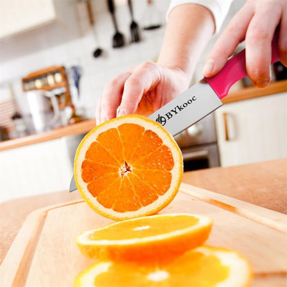 8 pieces Paring Knives (4PCS Peeling Knives and 4PCS Knife Sheath), Ultra Sharp Vegetable and Fruit Knife,German Steel Small Kitchen Knife with PP Plastic Ergonomic Handle