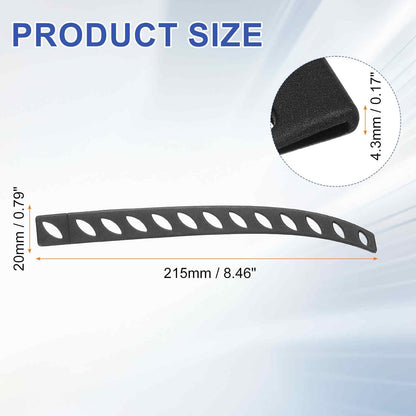 50Pcs Blade Edge Guard 8.46" x 0.79" x 0.17" Plastic Anti-scratch Knife Guards Blade Edge Protector for Kitchen Knife Protection Sleeves Cover, Black